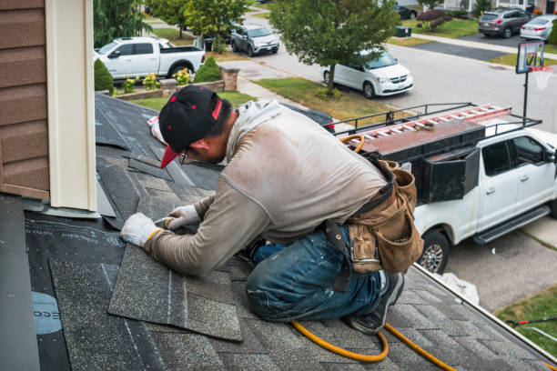 Professional Roofing technician working in Red Bud, IL